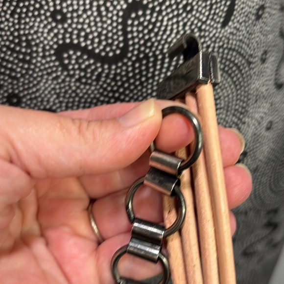 80s peach and 2 tone metal wrap belt XS/small - Picture 4 of 5